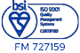 BSI Kitemark – ISO 9001 Quality Management – FM 727159
